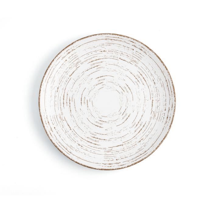 Assiette Plate Ariane Tornado Céramique Bicolore (Ø 27 Cm) (6 Unités)