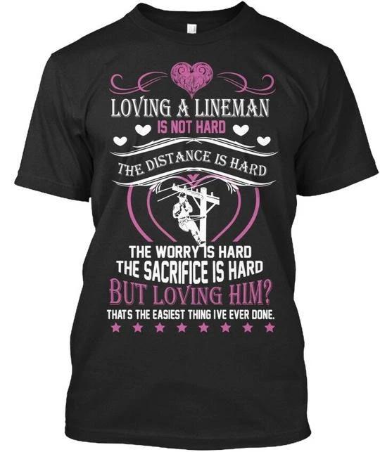 

Lineman Wife T - Nl Premium T-Shirt Made in the USA Size S to 5XL 3XL