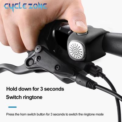Klaxon de Vélo Électrique 3 Modes Sonores Klaxon d'Avertissement pour Moto Cyclisme Klaxon Fort sur Guidon pour VTT Vélo de Route Conduite Sécurisée