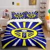 Yellow-blue LUFC Logo Pattern. Bedding Sets Duvet Cover Sets Duvet Covers Pillowcases(1*Duvet Cover 2*Pillowcases Without Duvet Insert)