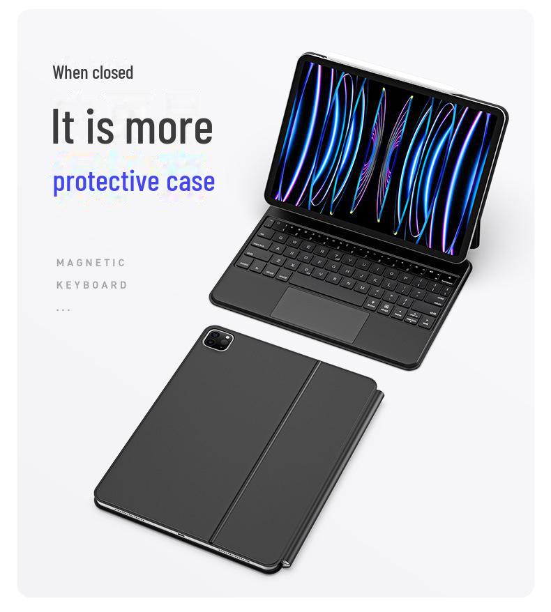 iPad Air 11 Magnetic Suspension Bluetooth Keyboard Case with Smart Touch External Keyboard