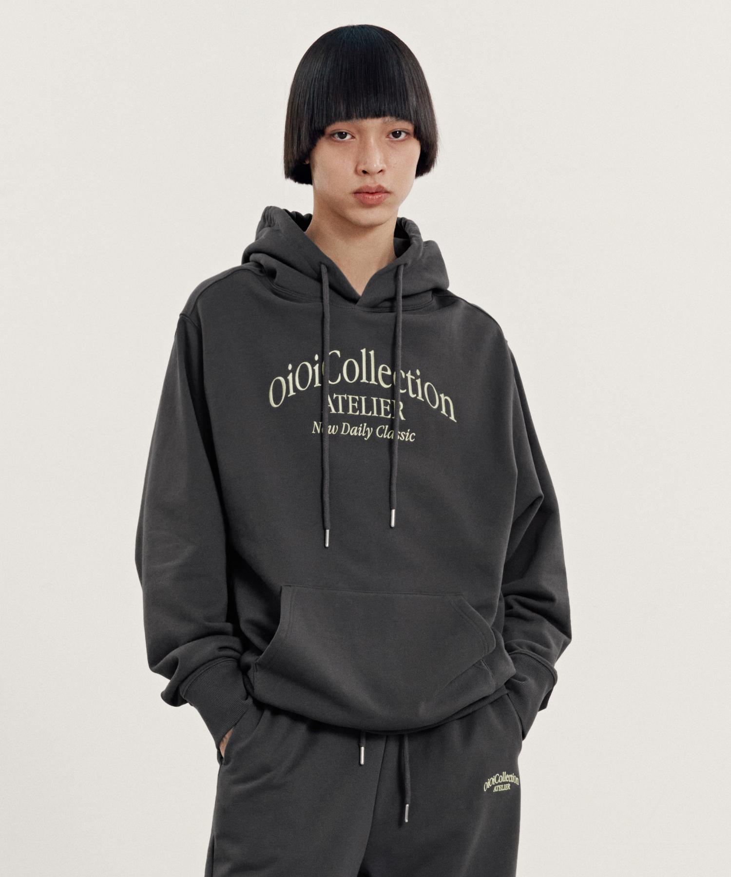 Oioi Collection Atelier Hoodie_Dark Gray S
