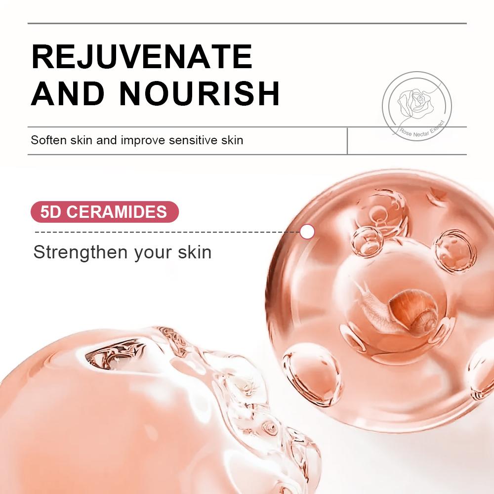 AUQUEST Rozjaśniające serum różane Rozjaśniające serum do twarzy Nawilżające rozświetlające serum do twarzy Pielęgnacja skóry