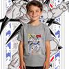 Dbz Syn Shenron Anime Print Cotton T Shirt for Kids Pure Cotton Casual Top Breathable Daily Wear for Boys and Girls