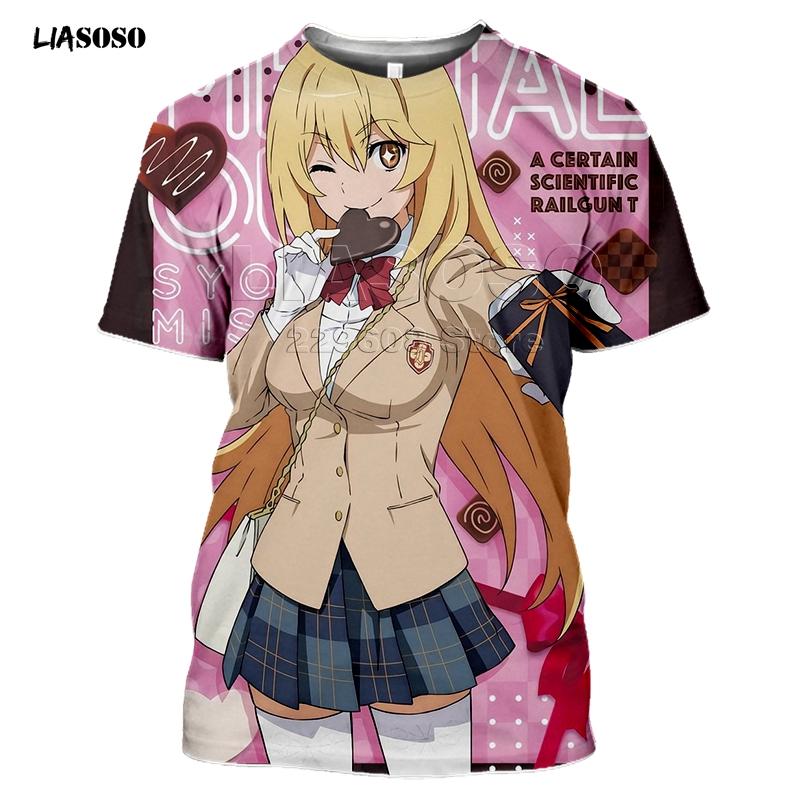 Summer Style T-Shirt Men Women T-shirt 3D Print Anime Game A Certain Scientific Railgun T Harajuku T Shirt Clothing