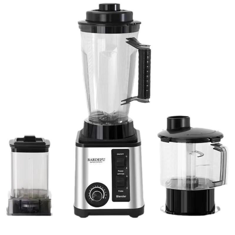 Stainless Steel Multi-Function Blender: Juicer, Meat Grinder & Food Processor with Large Capacity