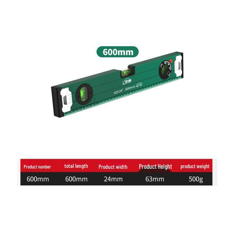 High-Precision Magnetic Aluminum Spirit Level Tool for Accurate Measuring and Balance.