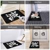 Demon Slayer Corps Front Door Mat Anti-Slip Outdoor Quick Dry Kimetsu No Yaiba Anime Doormat Kitchen Balcony Entrance Rug Carpet