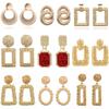2026 Vintage Earrings Large for Women Statement Earrings Geometric Metal Pendant Earrings Trend Fashion Jewelry