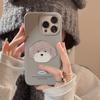 Suitable for Apple 16 phone case, 17 Pro Max, doodle puppy, iPhone 15, fun 3D, 13 cartoon, 12 silicone