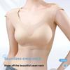 Pad Brustbinde Schulterpolster BH Flacher Brustbinder Bustier Drahtloser Push-Up-BH Damen
