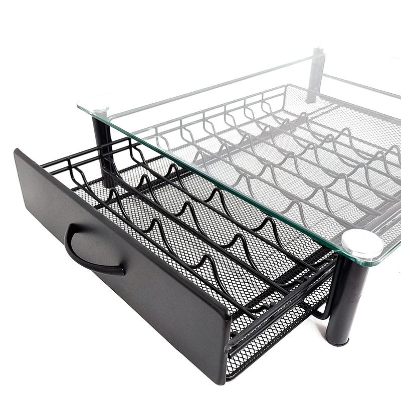 40/60pcs Coffee Capsule Display Rack Storage Drawer Bar for Desktop Tea Bag Storage Box Coffee Machine Base Drawer Storage Rack