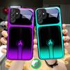 Dazzling Purple Flames Suitable For Samsung Galaxy S25 Ultra S20 FE S21 S22+ S23 Plus S24 S26 Edge Magnetism Glass Phone Casee
