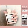 Reusable Blush Nail Art Set: 24 Detachable Wearable Nail Stickers