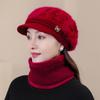 Winter hat Female autumn and winter rabbit fur hat Thickened warm wool hat