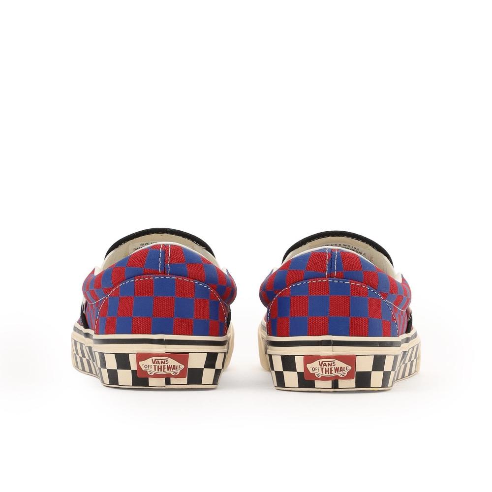 Vans Slip On Chk Red Blue Vn000dahrdb Chk Red Blue
