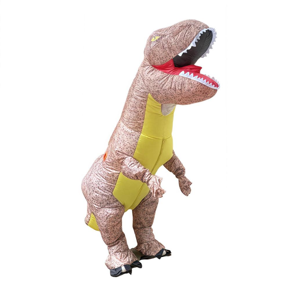 Halloween Inflatable T-Rex Dinosaur Costume - Funny Snake Skin Muscle Party Outfit