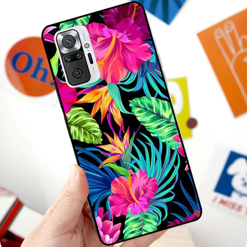 Tropical Aloha Hibiscus  Pattern Case For Xiaomi Redmi Note 12 Pro 11 8 9 10 Pro 9S 10S 11S 12S Redmi 12C 10C 9C 10A Cover
