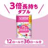 Toilet 3x Longer 12 Scotti Flower Pack Double, Lasting, 75m, Rolls,