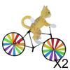 2 Yard Bike Lawn Wind Stake Decoracion Outdoor Windmill Decoration