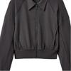 UGG Solid Color Lapel Zipper Pocket Long Sleeve Jacket Women jackets 1171485-INK