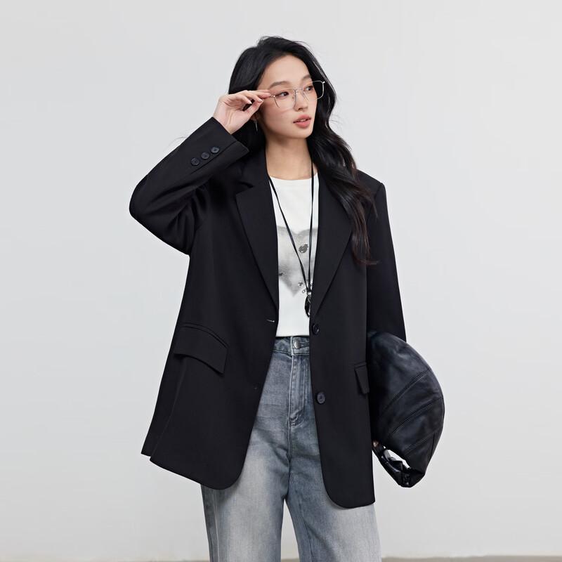 Women's Loose Fit Long Sleeve Blazer