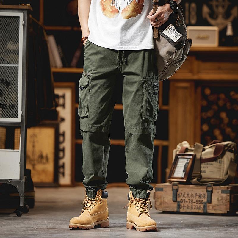 Men's Retro Overalls Outdoor Sports Loose Casual Pants Pants Men's Trendy Brand High-end Trousers Men's Clothing