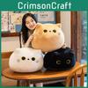 Adorable Cartoon Cat Plush Pillow Soft Black White Cat Stuffed Doll Kids Gift