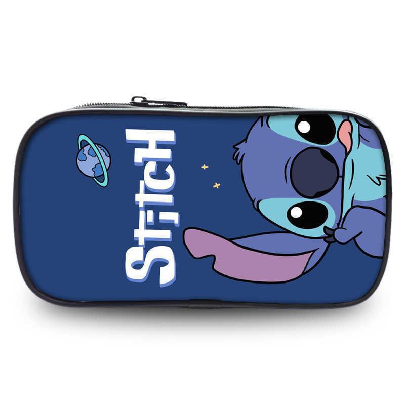 Adorable Stitch Student Single Layer Pencil Case Cute Cartoon Stationery Storage Bag