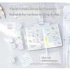 4 In 1 Pattern Background Stamps Set Reusable Clear Impression for DIY Journal Scrapbooking Planner Card Decor