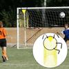 Foldable Soccer Ball Net Quality Mesh Football Shooting Goal Net Football Throwing Target  Outdoor