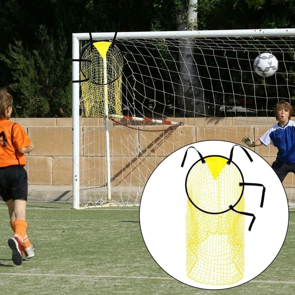 Foldable Soccer Ball Net Quality Mesh Football Shooting Goal Net Football Throwing Target Outdoor