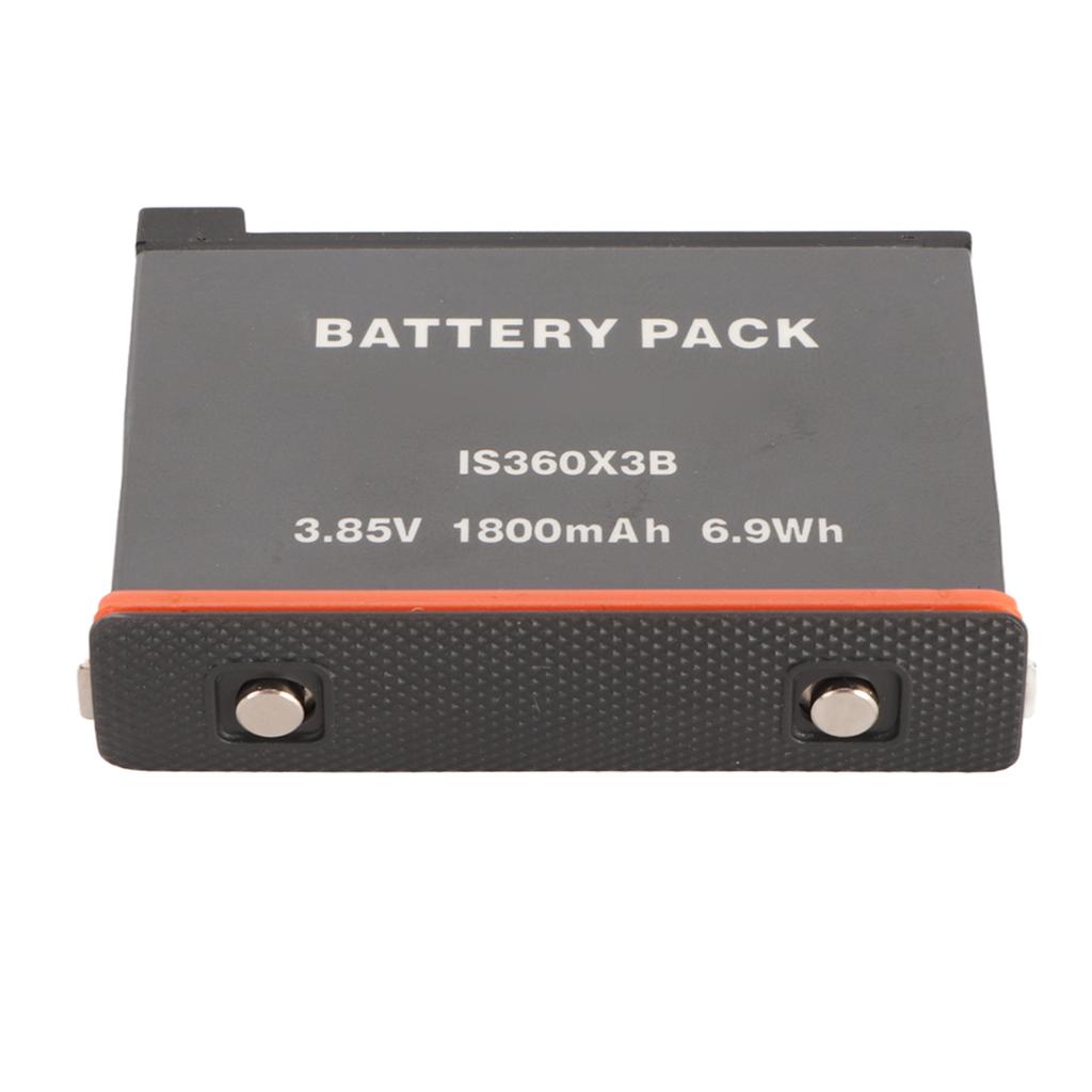 Baterie pentru camera Insta 360 X3, 3,85 V, 1800 mAh, 6,9 Wh, pachet de baterii de schimb pentru cameră