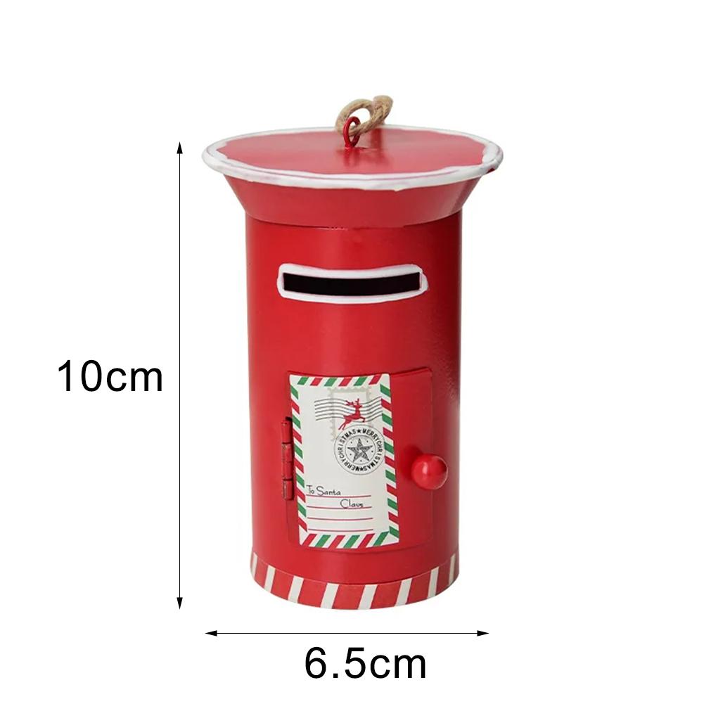 Christmas Tree Hang Festive Holiday Decor Charming Ornaments Metal Material Perfect Size Realistic Design Charming Mailbox Decor