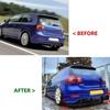 Buze de difuzor spate pentru mașină și separatoare laterale din spate pentru VW pentru Golf MK5 R32 2005-2009 Difuzor de buze pentru bara de protecție spate Splitter spoiler