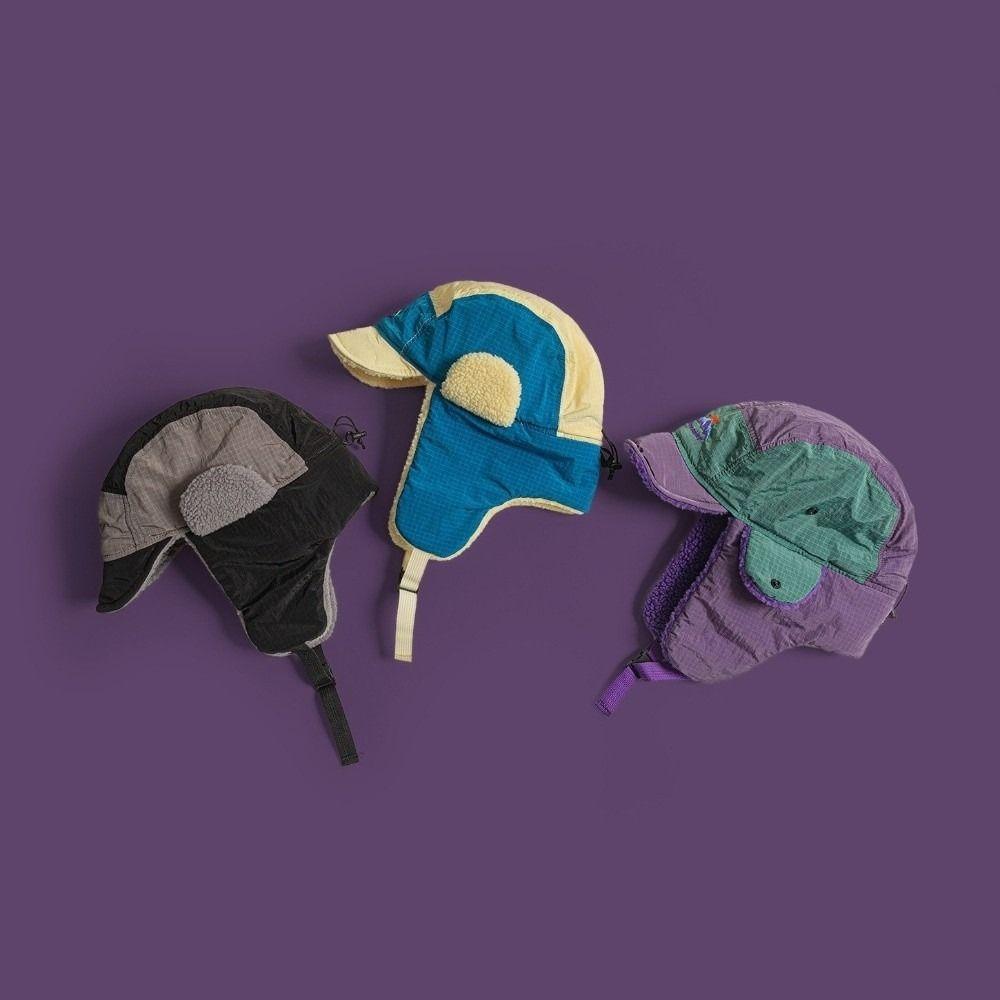New Embroidered Lei Feng Caps Color Matching Bomber Hats Thickened Winter Outdoors Extended Ear Protection Hat for Men Women