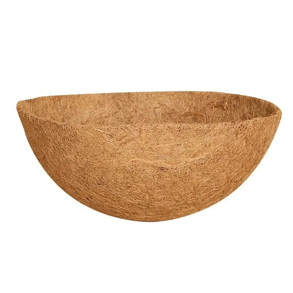 

Pack of 3 Coco Fiber Hanging Basket Liners in Multiple Sizes 8/10/12/14/16 Inches for Use with Flowers and Vegetable Planters 8in