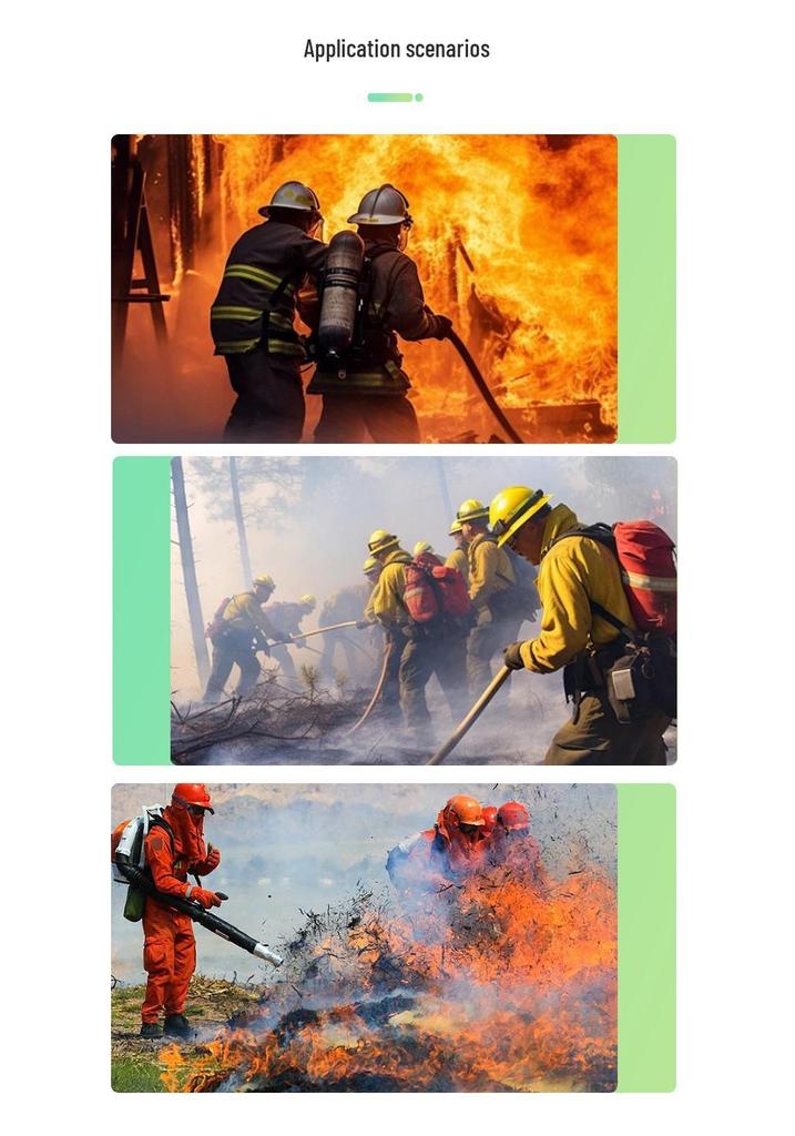 Extended Flame Retardant Heat-Insulating Five-Finger Forest Firefighting Gloves