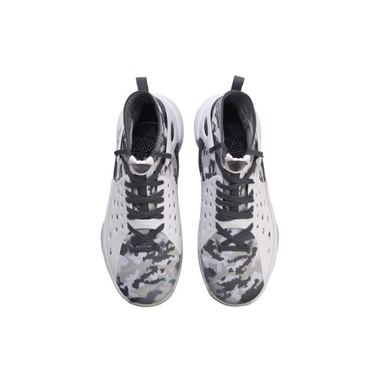 Li-Ning Li Ning SONIC 6 Cushioning High top Basketball Shoes Men's White Camouflage ABAN021-3