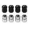 W1523D Metal Car Wheel Tire Valve Stem Caps Exterior Accessories For Volkswagen VW R Polo Passat Rline Golf 4 5 6 Tiguan Jetta GTI