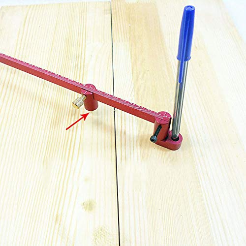 CarAngels Woodworking Compass, Arc Marking Gauge, Aluminum, Carpentry Measuring and Marking Tool