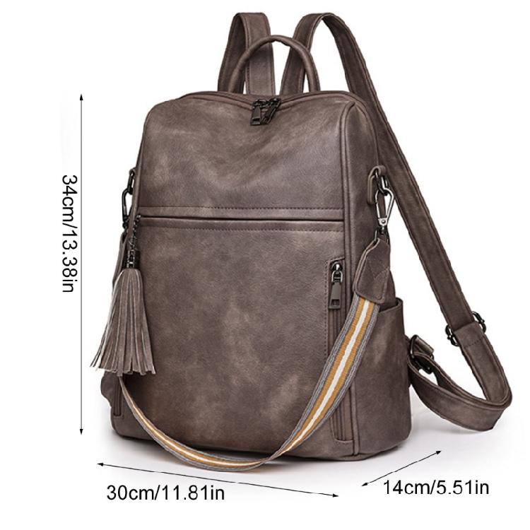 Women PU City Backpack Student School Bookbags Large Capacity Travel Backpacks