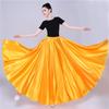 Women's 360-degree Satin Long Skirt Belly Dance Long Skirt Dance Practice Long Skirt Solid Color Dance Skirt