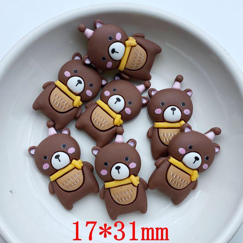 10Pcs New Cute Resin Mini Cartoon Animal Series Flat Back Scrapbooking DIY Jewelry Craft Decoration Accessories