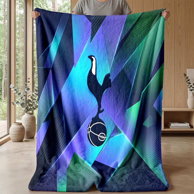 Tottenham Hotspur Theme Blanket Soft Flannel Blanket Plush Throw Blanket Cozy Sofa Bed Blanket for Home Decor