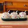 Colorful Ceramic Seasoning Jars Set