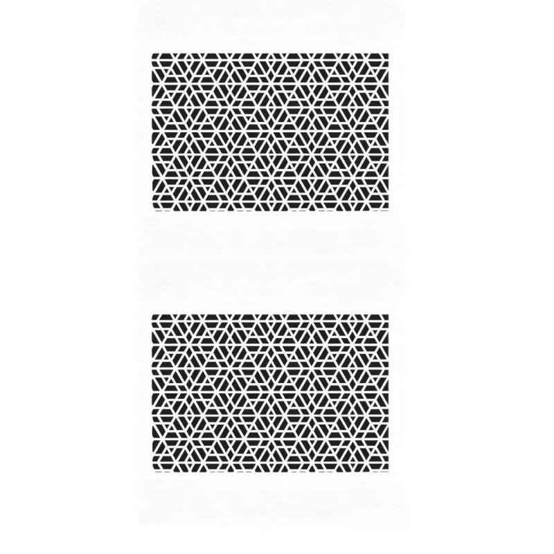 Matte Black Honeycomb Sticker for Car Side Window, Vinyl Sticker for Triangular Window Decoration,