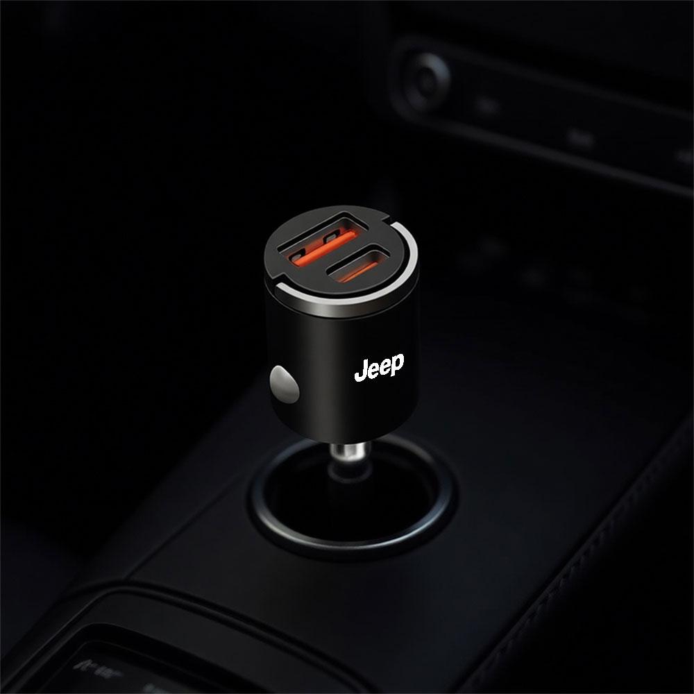 Car Charger Fast Charging Cigarette Lighter Adapter ONE-TO-TWO Charger For Jeep Grand Cherokee Wrangler Renegaed Compass Patriot ANP1