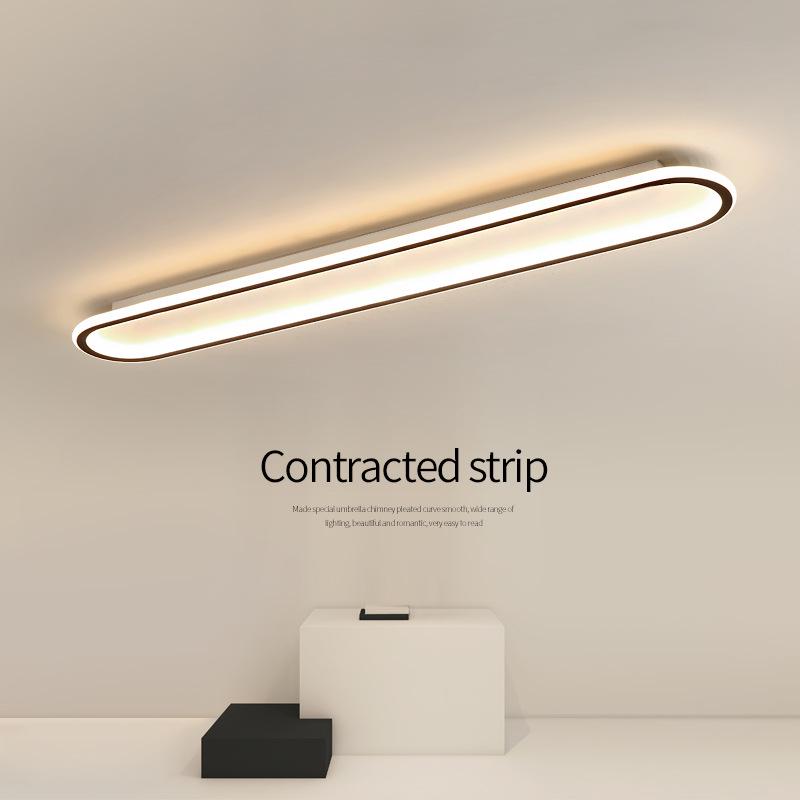 2024 Modern Long Strip Ceiling Light for Hallway, Bedroom, Dining Room, Balcony, Walk-in Closet, and Staircase