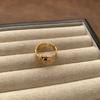 Welfare Cold Wind Resin Ring Zircon Ring Versatile Spiral Ring Fashionable Personality Women
